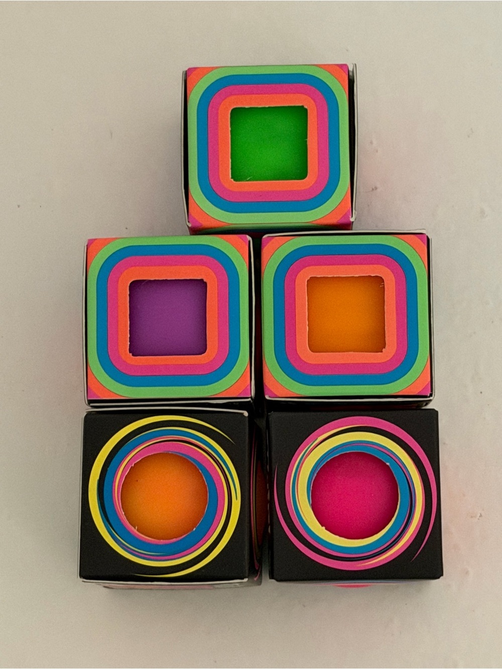 Needoh Teenie Cool Cubes and Groovy Globs (Set of 5)